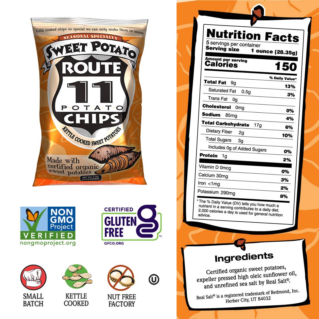 Route 11 Sweet Potato Chips (5oz)