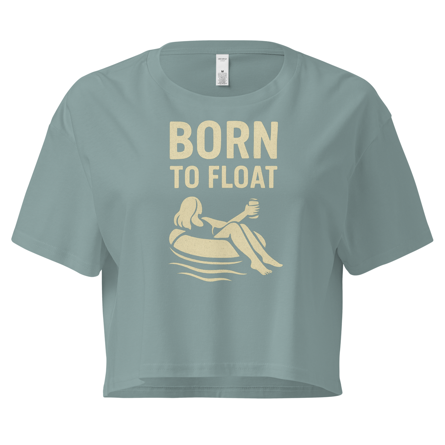 Born to Float Womens Crop Top